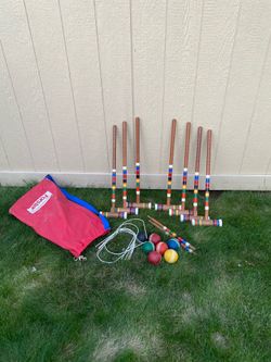 Croquet game set