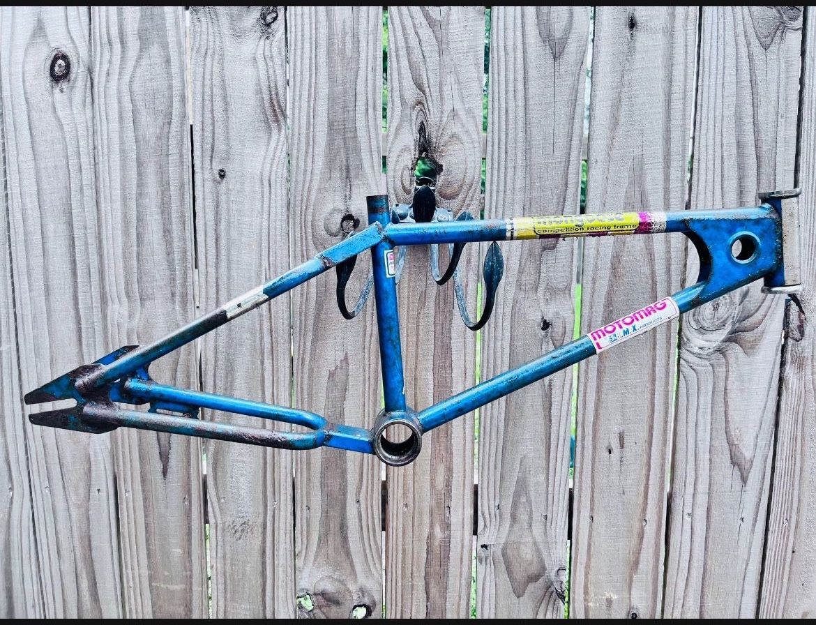 Vintage 1979 Mongoose Motomag Blue Bone BMX Bike Frame