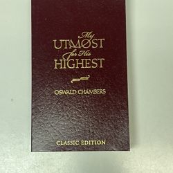 The Utmost For The Highest 