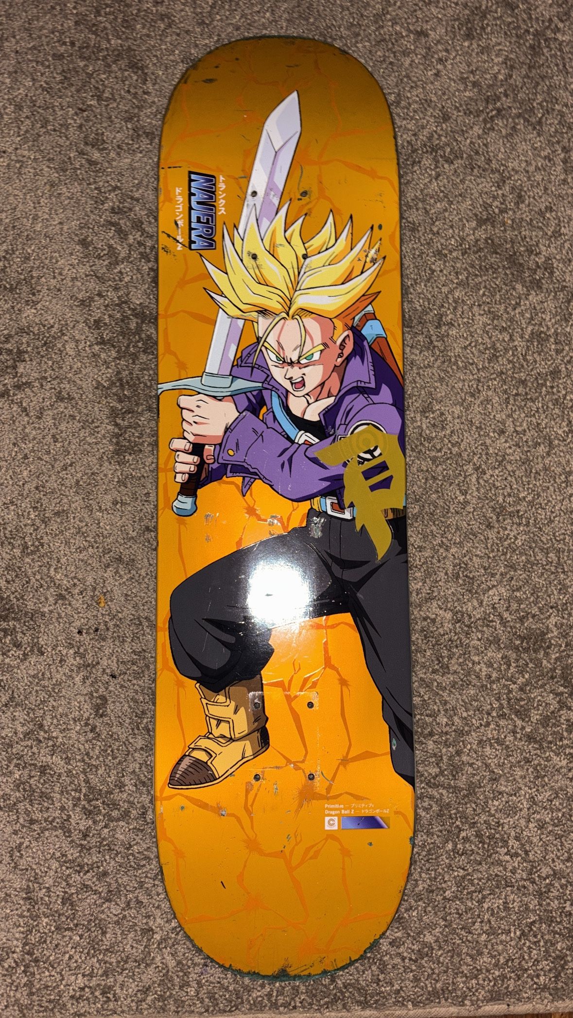 Dragon Ball Z X Primitive Skateboards Deck
