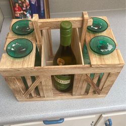 Wine Glass And Bottle Carrierl