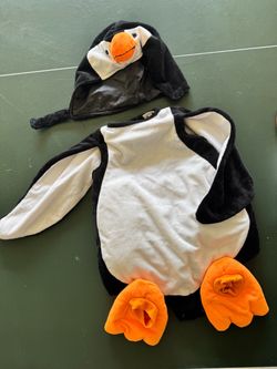 Kids Penguin Halloween Costume with Hat and Feet