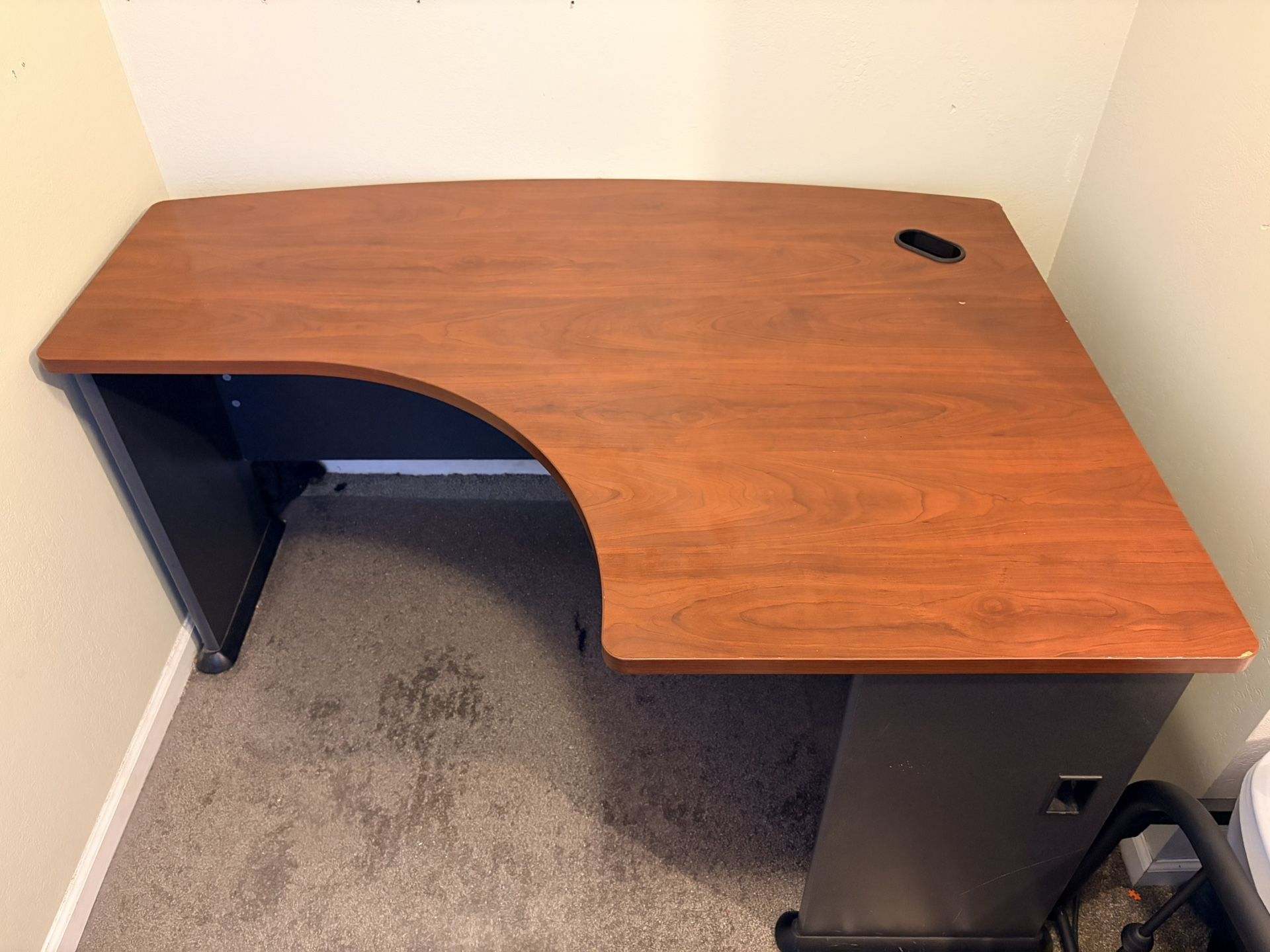 Free Queen Size Bed Frame and Corner Desk Unit 