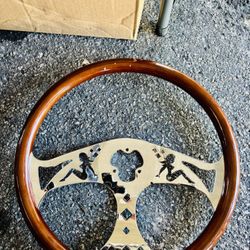  18” Wood Steering Wheel 