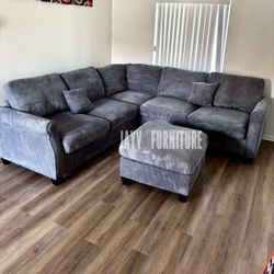 New dark Gray sectional