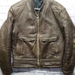 VINTAGE CAFE RACER LEATHER JACKET 