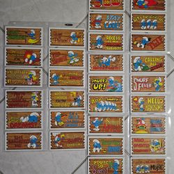 Smurfs Supercards: 1982 Peyo Complete 56 Card Set (Ex+/NM)