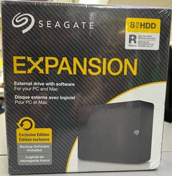 Seagate Expansion 8TB HDD External Drive for Mac and PC