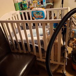 Dream On Me 3-in-1 Portable Crib, White And Dream On Me Holly 3" Mini/Portable Crib Mattress, Greenguard Gold & JPMA Certified, Fits Portable & Mini C