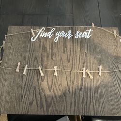 Wedding Seat Board