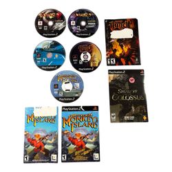 Lot Of 5 Sony PS2 Games Devil May Cry, Dark Angel, Monkey Island, Gran Turismo 3 