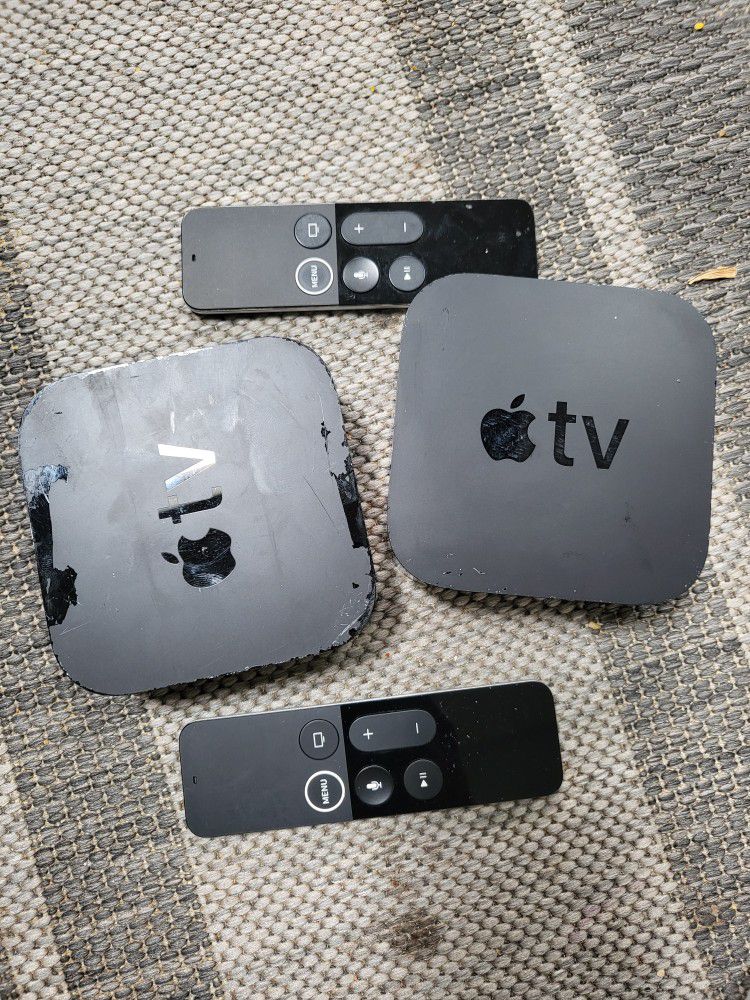 Apple TV – 32GB (4th Generation) - Black Model:MGY52LL/A. everything works. Lot of 2 comes with Remote and power cord. Bestbuy certified 
