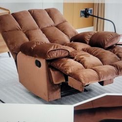 Brand New Oversized Manual Recliner With Phone Attachment Delivery Available 