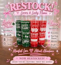 💗Lovers & Lucky Flame Candles Now Available💗