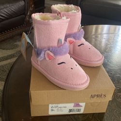 Pink Unicorn Boots Size 9