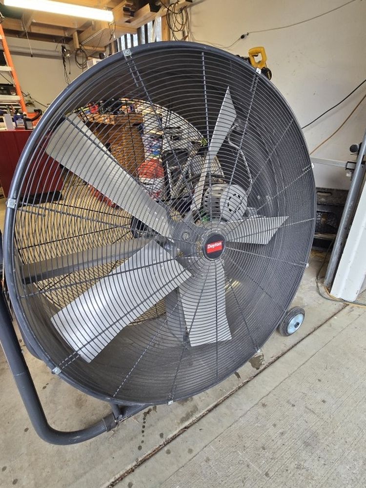 Dayton 42” Industrial Shop Fan – Excellent Condition