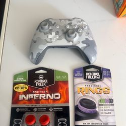 Xbox One Arctic Camo Controller $45  With Extra Accessories