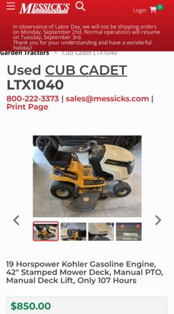 Cub Cadet LTX 1040 for Sale in Chesapeake, VA OfferUp