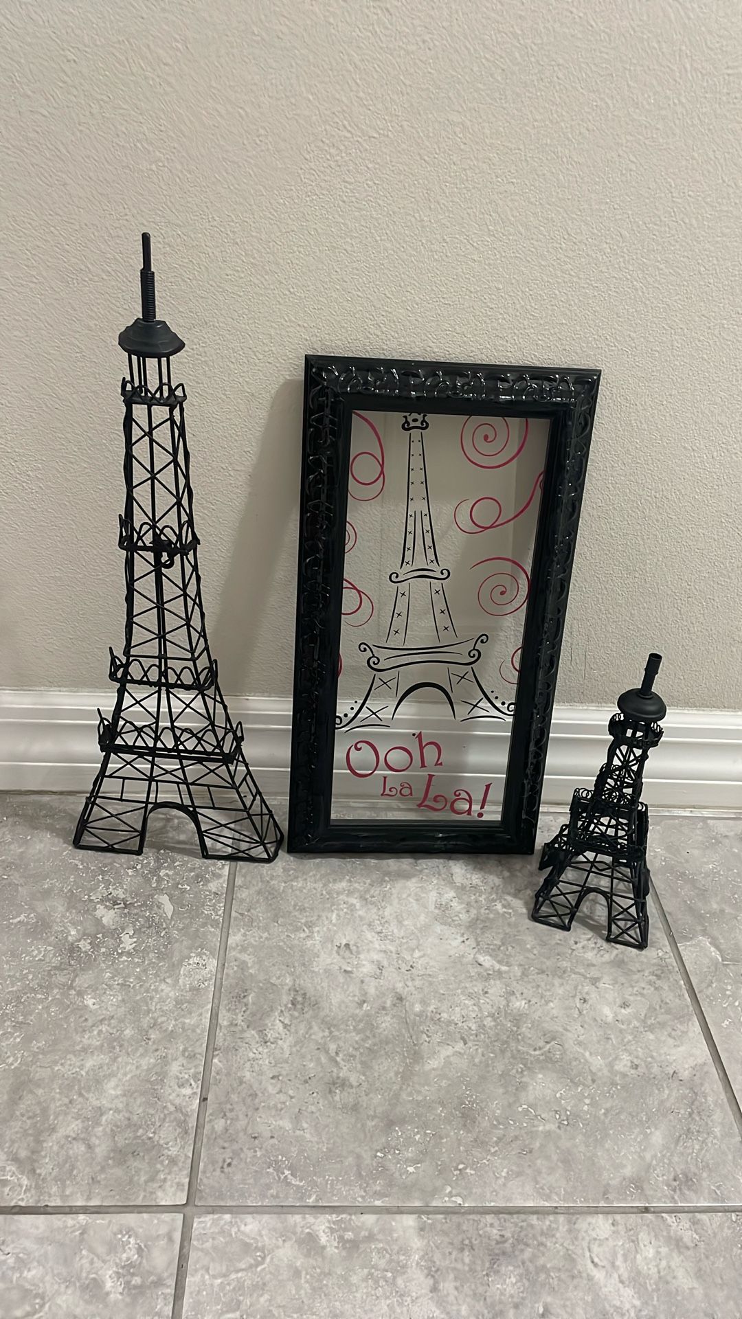 Paris Decorations All Three For $15