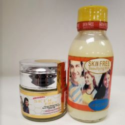ORIGINAL Skin Free Beautifying Milk X1 & Face Cream 2 In 1 Set Cup 