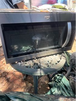 GE over the range stainless microwave