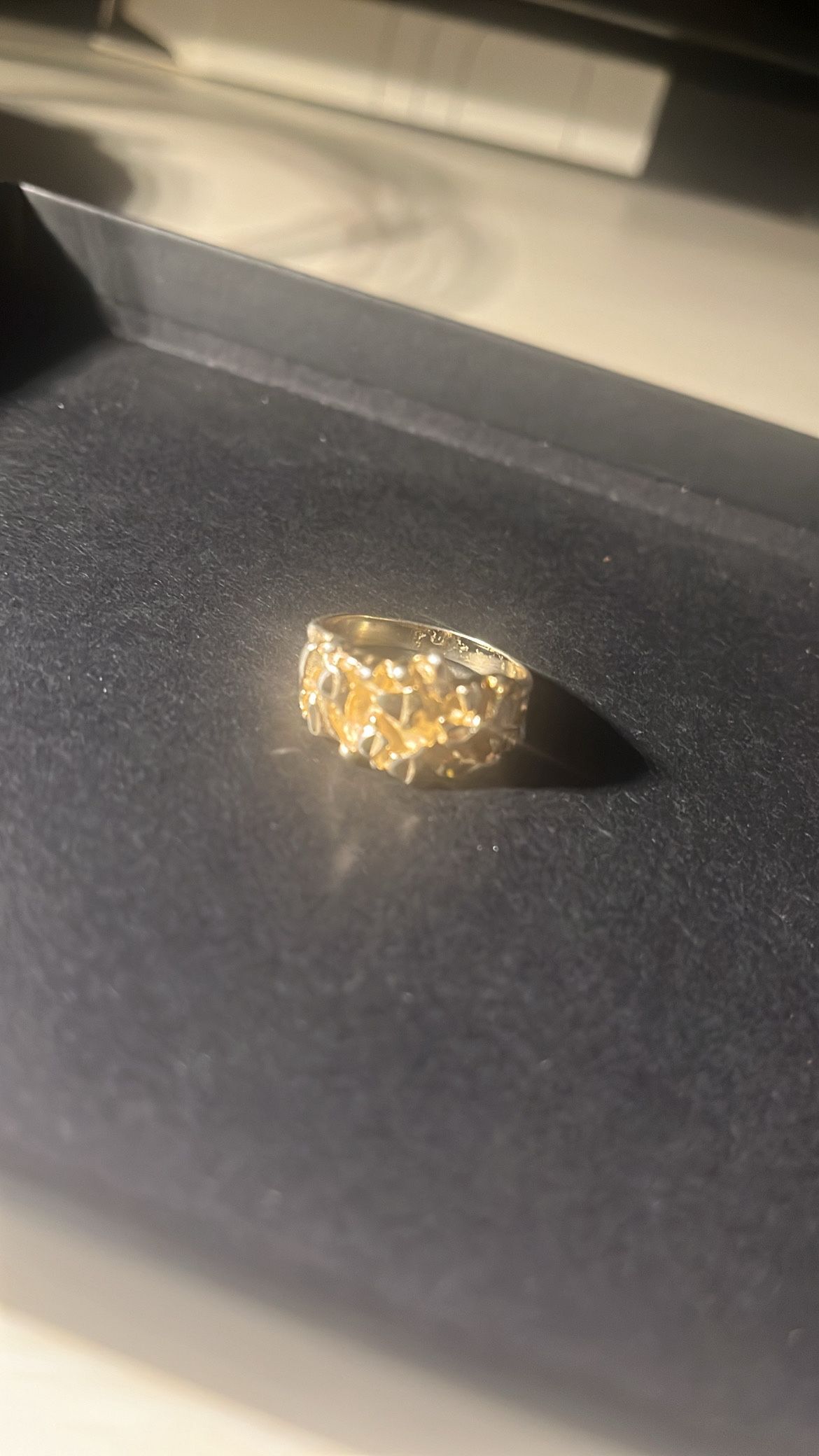 Gold Nugget Ring 