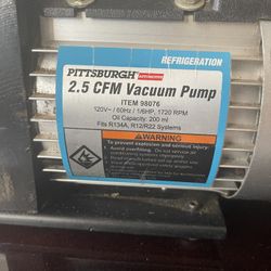 2.5 CFM Vacuum Pump
