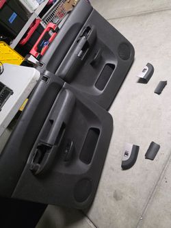 2007 -2013 ebony black rear door panels for gmc sierra or Chevy silverado.