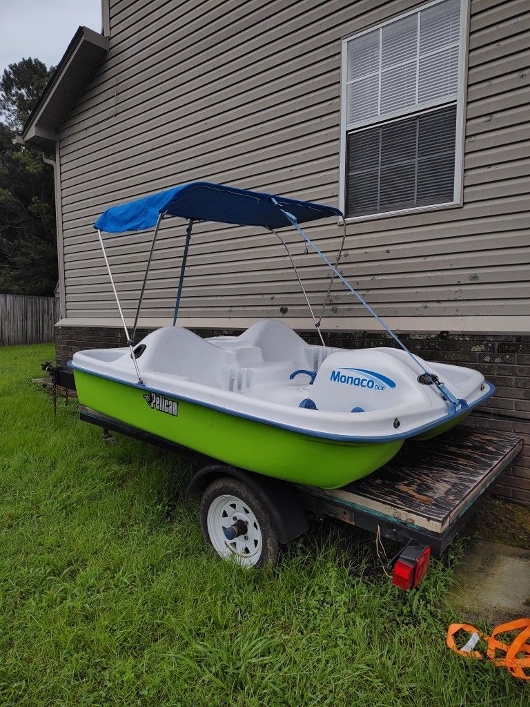 Motorized Pelican dLX angler Paddle Boat