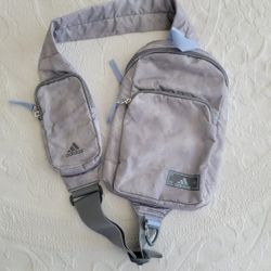 Adidas Unisex Essentials 2 Sling Adjustable Strap Crossbody Bag Stone Gray