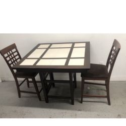 High Table With 2 Chairs 