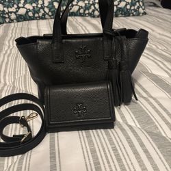 Black Tory Burch Purse And New Wallet 