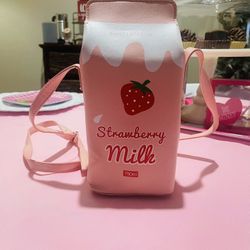 Pink Milk Carton Purse 