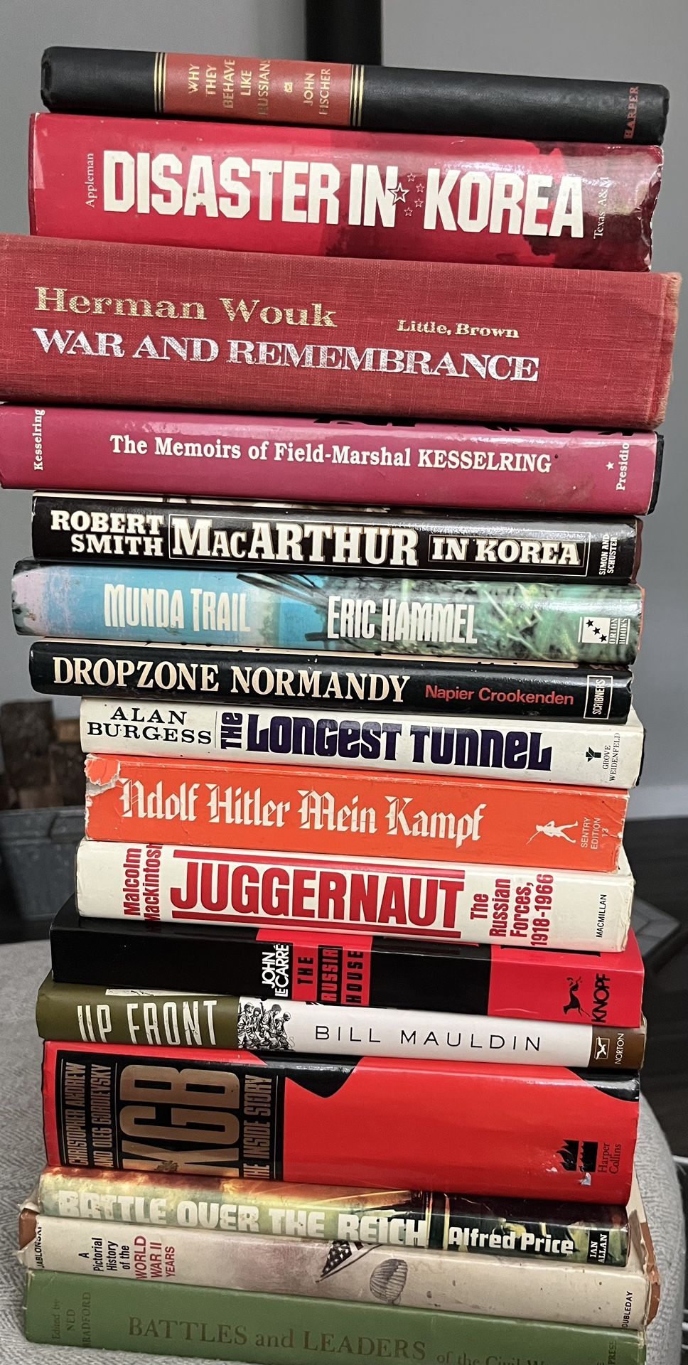 16 book Lot - WWI - II cold War & Misc Subject Matter