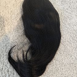 New Black Hair 16 inch 13x4 Density Straight Hair 