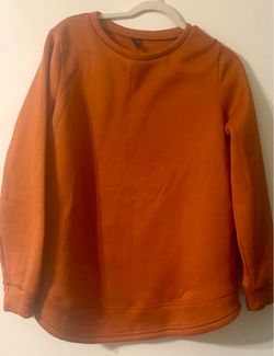Emery Rose Rust Orange Fleece- XL