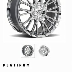 17 inch Platinum rims 