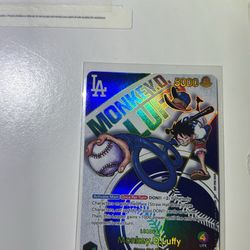 Monkey D Luffy Dodgers Promo Card