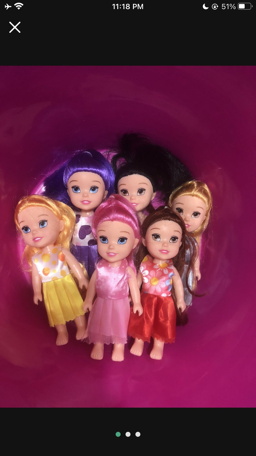Set Of Little Dolls 5inch