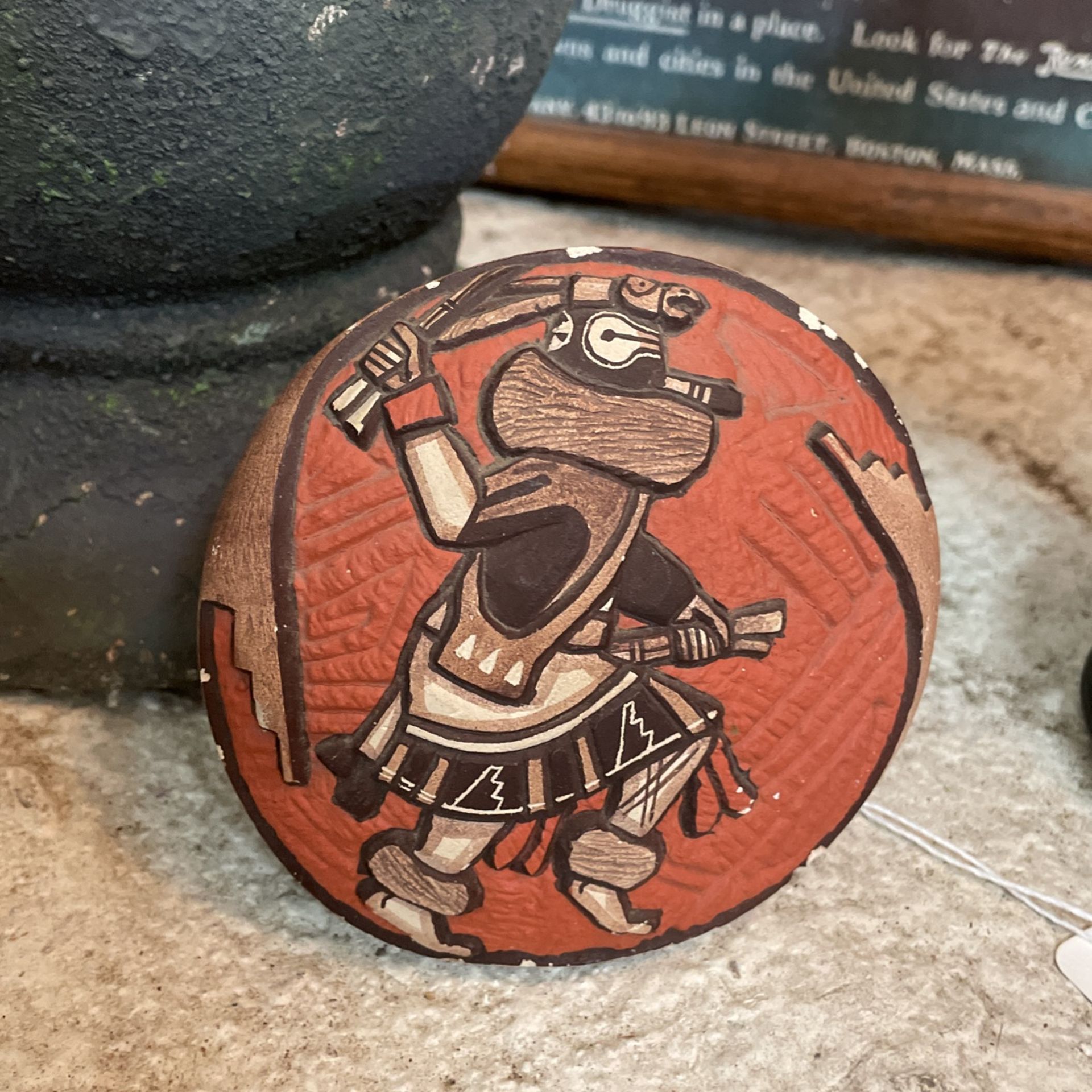 Native Hopi Tewa Hand Carved Pottery