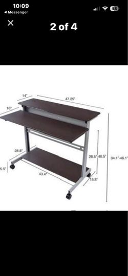 Two-tier work desk