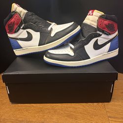 Jordan 1 High Og Union x Fragment varsity red/black sz 11