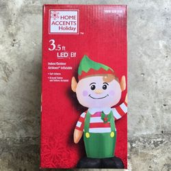 Elf 3.5 Ft LED Christmas Inflatable Decoration