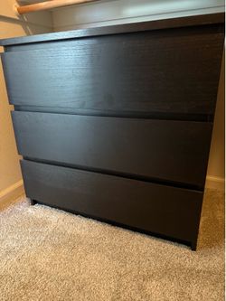 Pressed wood dresser three drawer $50 OBO