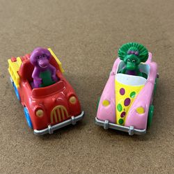 The Lyons’s Group “BARNEY & BABY BOP”Diecast Cars (pre-owned)