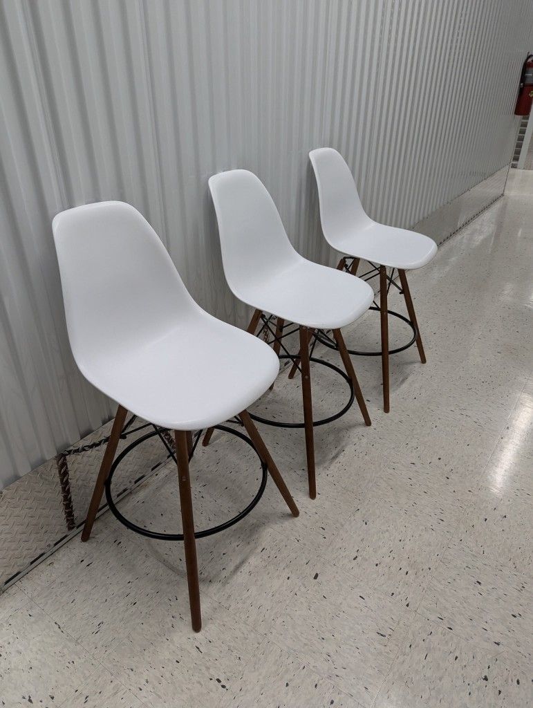 Three Counter Height Bar Stools 
