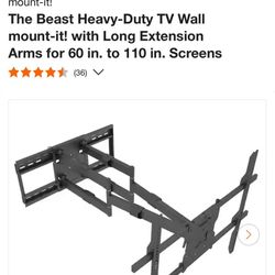 Heavy-Duty Articulating Wall Mount - 60”-110”