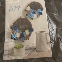 Floral hoop, art