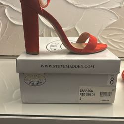 Red Suede Steve Madden 