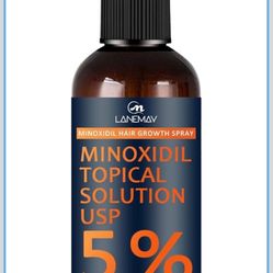 Men's 5% Minoxidil Serum for Hair Regrowth, Topical Hair Loss Treatment for Men to Regrow Fuller, Thicker Hair, Unscented Minoxidil Topical Aerosol